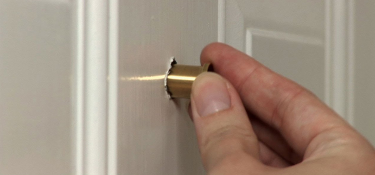 peephole door repair in Lakewood